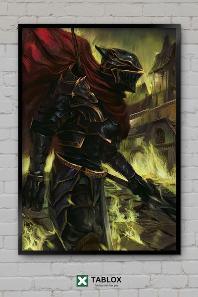 TABLOX Overlord Anime Manga Ainz Skeleton Isekai Japonez Tablou Decorativ Înc...