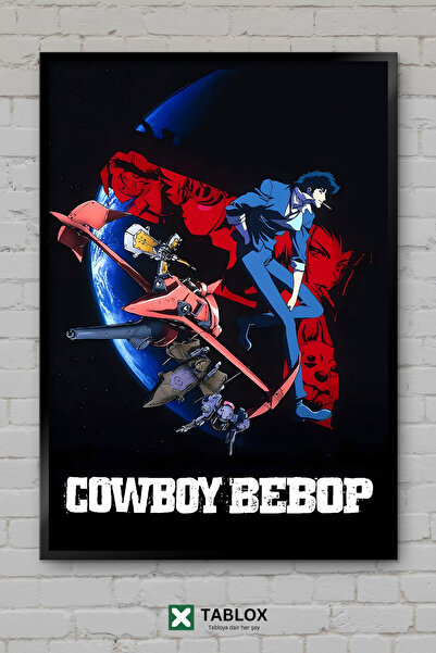 TABLOX Cowboy Bebop Anime Space Cowboy Jazz Tablou decorativ MDF înrămat retr...