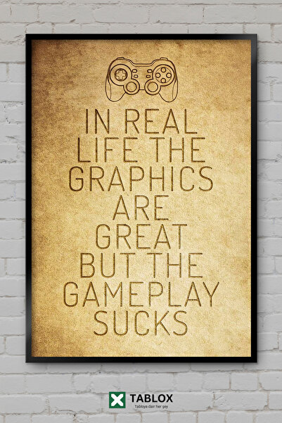 TABLOX Παιχνίδια Gamer Neon Decor Art Αφίσα τοίχου με κορνίζα Διακοσμητικός π...