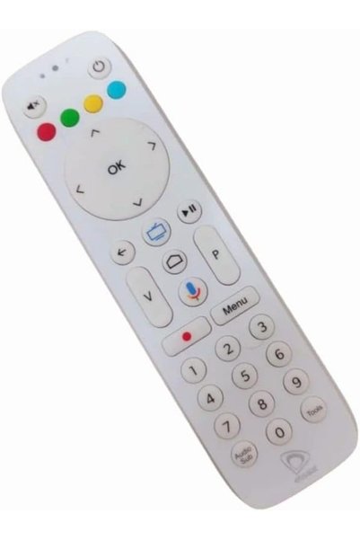 Generic Etisalat Remote Control Compatible with Etisalat eLife TV Receiver Box, Home Media Setup Controller White