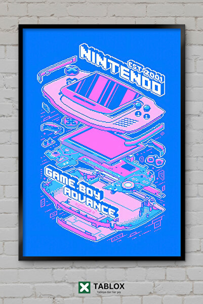 TABLOX Estetski Game Boy Advance, estetski retro konzolni okvir za igranje, d...