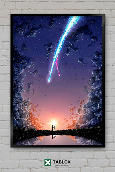 TABLOX Το Όνομά Σου (Kimi No Na Wa) Ταινία Άνιμε Αγάπη Ιαπωνική Αφίσα Πλαισιω...