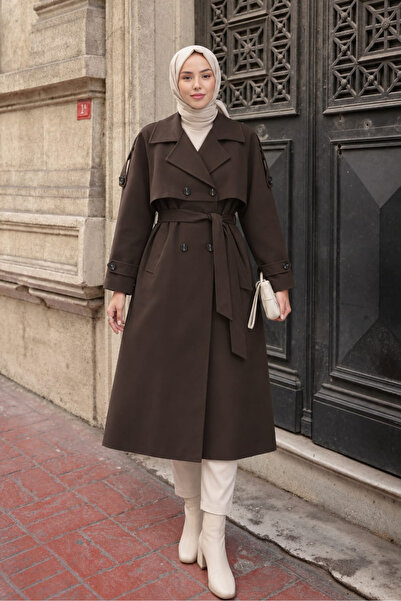 ALNİSS COLLECTİON Premium Astarlı İkonik Kesim Araboy Kadın Trençkot