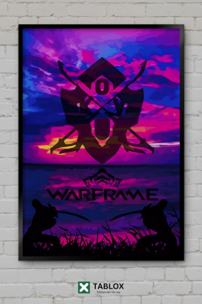 TABLOX Αφίσα παιχνιδιού Warframe Science Fiction Space RPG με κορνίζα, διακοσ...
