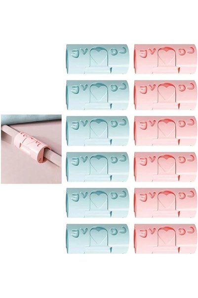 SYOSI 12 Pieces of Bed Sheet Clips - Bed Sheet Clips, Bed Sheet Clips - Plast...