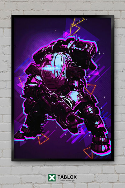 TABLOX Αφίσα δράσης Titanfall Video Game Robot Mecha με πλαίσιο, διακοσμητικό...