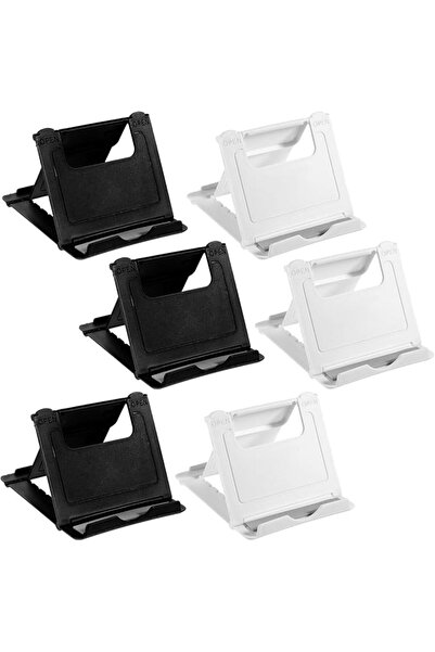 SYOSI 6 Pack Portable Phone Stand for Desk, Foldable Adjustable Multi-Angle P...