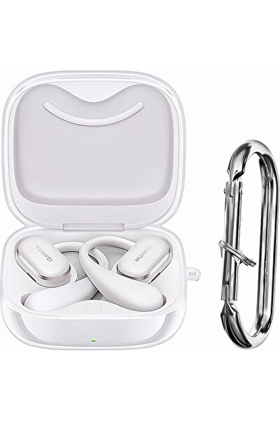 GENERAL Clear Case for Huawei FreeArc with Carabiner, [Anti-Yellowing] Premiu...