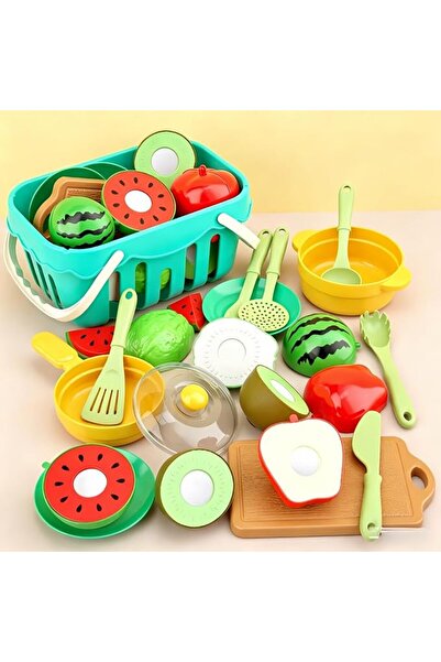 GENERAL 17pcs Fruit Toy Set, Cutting Play Food Toys for Kids,Pretend Play Kit...
