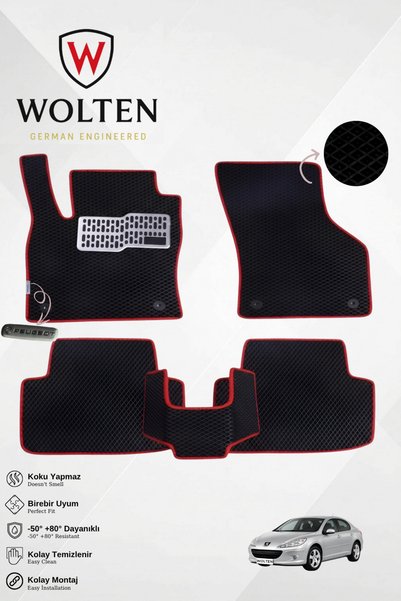w wolten german engineered PEUGEOT-407-SEDAN-(2004-2010) İÇİN EVA İÇ PASPAS T...
