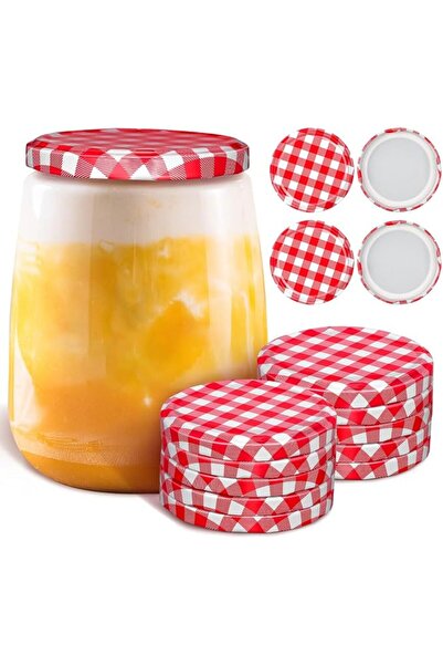 Baluue 40pcs Glass Jam Jar Covers Sealing Canning Lids Mouth Storage Jar Caps...