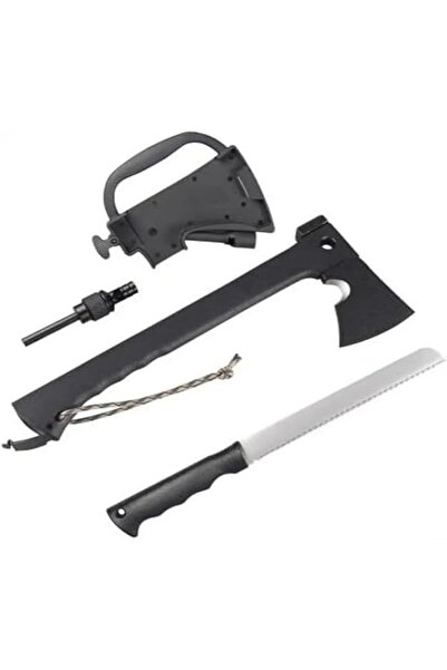 GENERAL Hiking and Camping Equipment. Chopping Axe, Cutting Knife, and Alarm ...