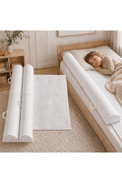 Hcosmy H Cosmi Toddler Bed Bumpers, 2 Pack Foam Folding Bed Rail Guard with C...