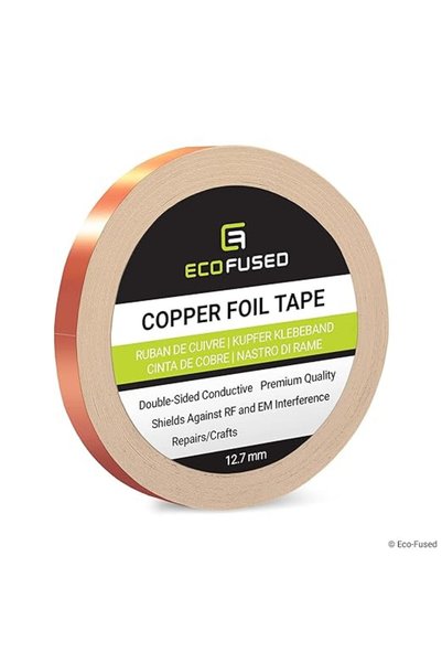 ECO-FUSED شريط لاصق نحاسي عالي الجودة - موصل للكهرباء من الجانبين - 0.5 بوصة ...