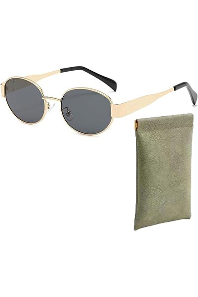 Arabest Retro Oval Sunglasses for Women and Men,Small Round Metal Frame UV400...