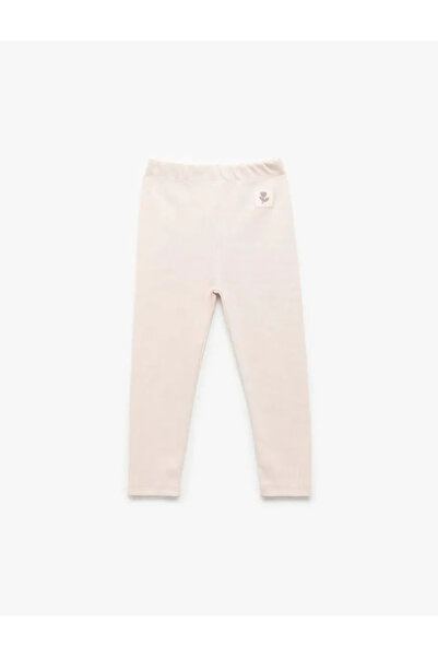 Koton Elastic Waist Ribbed Cotton Tights
