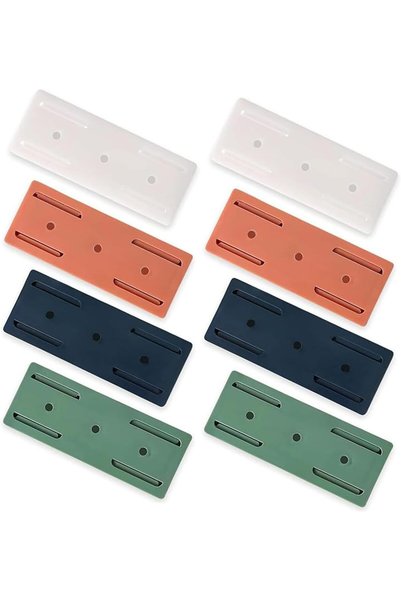 Arabest 8 Pcs Self-Adhesive Power Strip Holder,Punch-Free Wall-Mounted Socket...