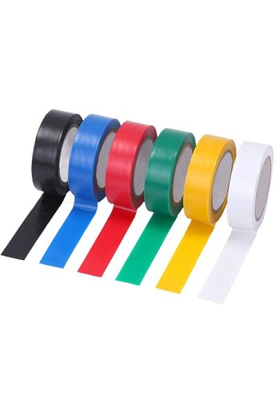 ASKIND 6 Pcs General Purpose Electrical Tape, PVC Electrical Wire Insulating ...