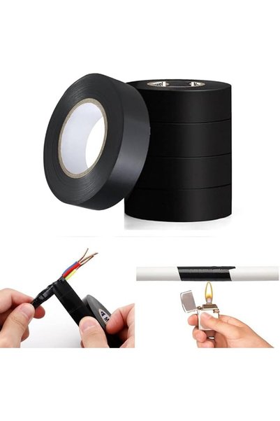 bolivia's Electrical Tape, Professional Grade Black PVC Tape for Electrical R...
