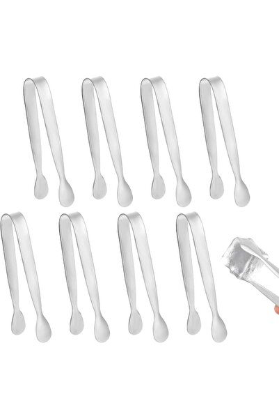 Generic 8pcs Mini Metal Tongs, 4.3 Inch Stainless Steel Small Little Camping ...
