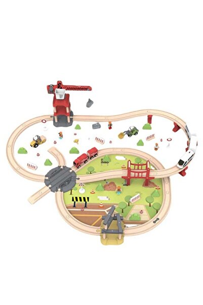 Arabest Electric High-Speed Toy Train Set with Wooden Track,Educational Build...