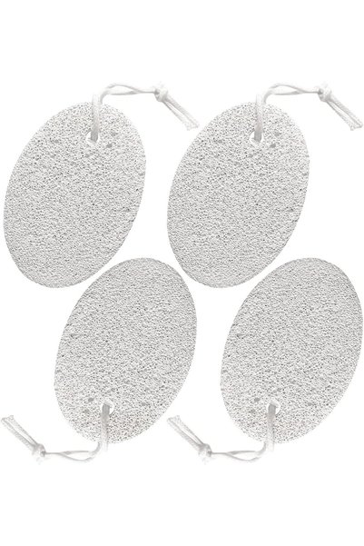 Arabest Natural Lava Pumice Set for Feet and Hands,4 Pieces,Gray