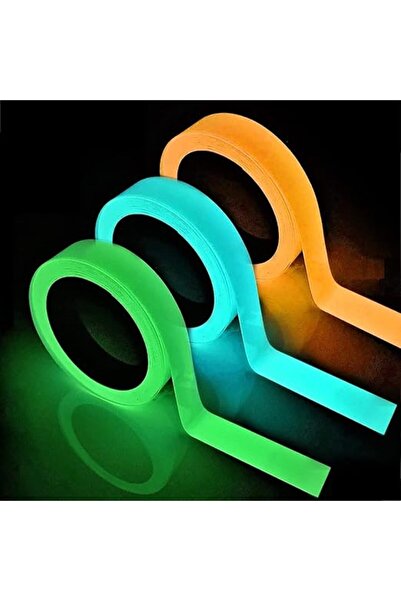 SWIUKPHE Set of 3 Rolls Glow in The Dark Self Adhesive Safety Tape, Waterproo...