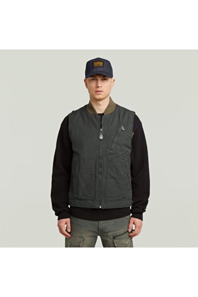G-STAR RAW ANTRASİT ERKEK JEAN YELEK