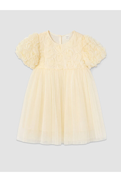 LC Waikiki Rmz Gi̇yi̇m Farkiyla Zero Roba Collar Girl's Dress