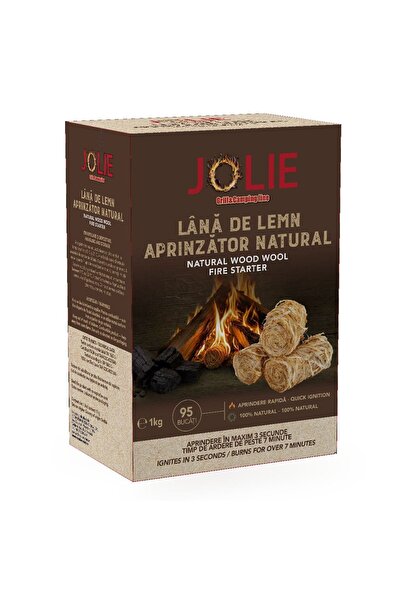 JOLIE Lana din lemn pentru aprins focul, Jolie, 1 kg - Materiale intretinut, ...