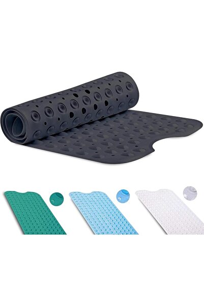 GVTECH Non-Slip Bath Mat with Suction Cups, 100x40cm/40x16in Extra Long Batht...