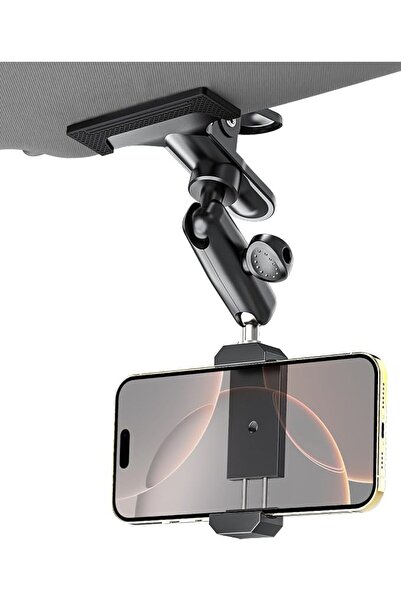 GENERAL Car Phone Holder Sun Visor, Upgraded Durable All Metal - Car Mobile H...