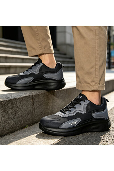 Chaolizi Men's Wavy Panel Athletic Sneakers