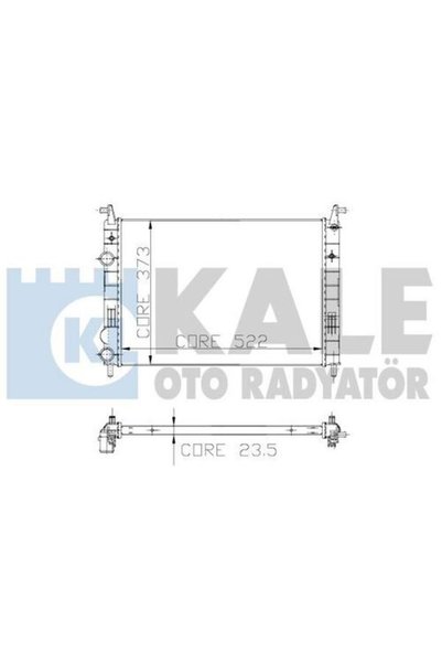 KALE 0132291AB Motor Radyatörü Albea Siena Maxi 1.6 Klimalı 1 Sıra ALB Sistem 522×373×23.5 20917577
