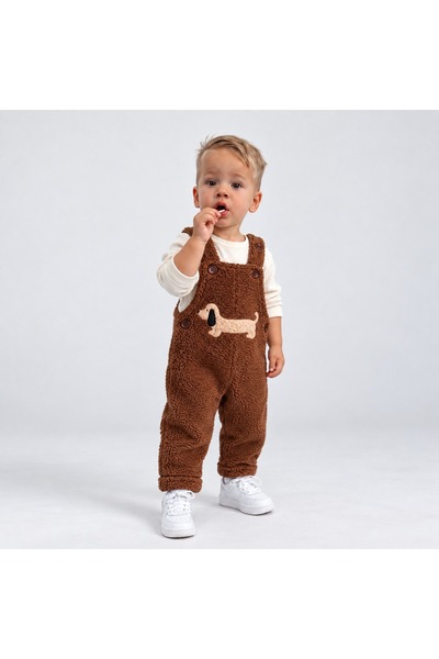 Dadamama UNISEX BEBEK ÇOCUK NAKIŞLI WELSOFT SALOPET + BEZ ÇANTA