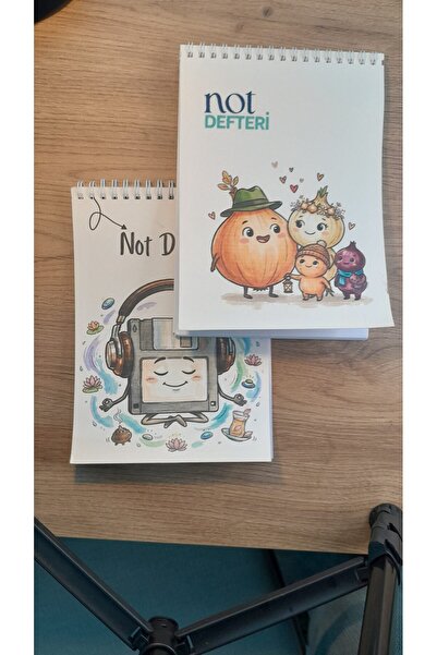 İvmera A5 Not Defteri Renkli Balkabağı Kapak Çizgisiz Defter 50 Yaprak 2'li set