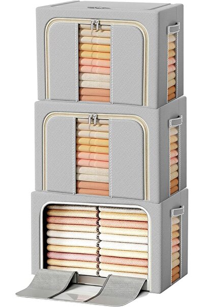 U-HOOME U HOOME 3 Pack Closet Organizers and Storage for Clothes, Collapsible...