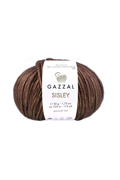 Gazzal Sisley 58% Merino Wool 42% Viscose – 50 g 105 m Shiny Knitting Yarn -1...