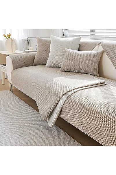 EOGILY Cotton Linen Couch Covers, Universal Sofa Covers, Non Slip Sofa Covers...