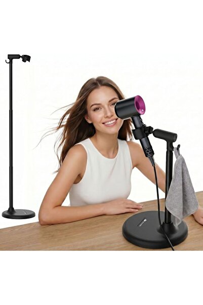 GENERAL Hands Free Hair Dryer Holder Floor Stand, Adjustable Height (17.2"-51...