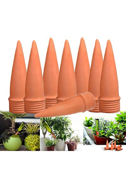 Noonedibs 8Buc Irigator Teracotă Con, Udare Automată Plante, Sticlă Reciclată...
