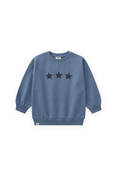 Cigit Mevsimlik Sweatshirt 1-7 Yaş İndigo Mavi
