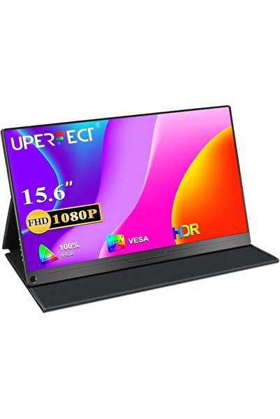 UPERFECT Portable Monitor, 15.6" IPS HDR 1920X1080 FHD Eye Care Screen USB C ...