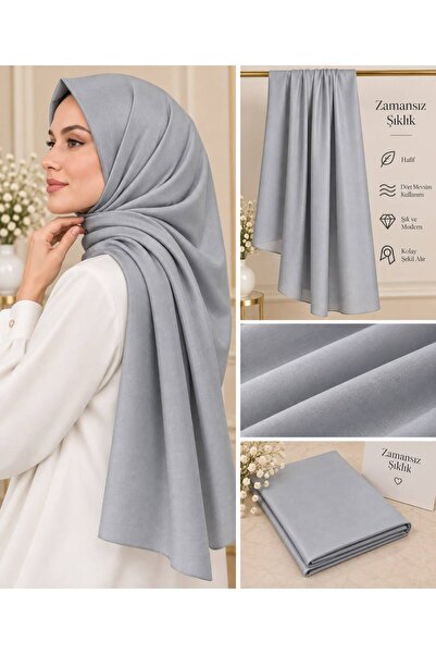 HAREM SCARF gümüş rengi jan jan abiye şalı