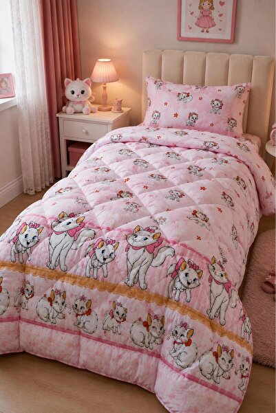 MARLA HOME طقم نوم ويلسوفت للأطفال مفرد |   لحاف شتوي من Pufidik مع ملاءة مطا...