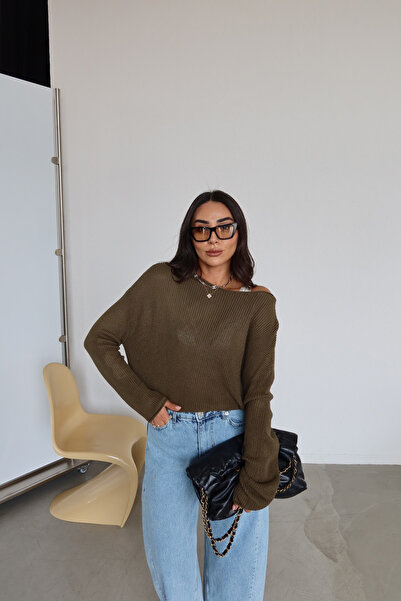 Özge Özgenç Kayık Yaka Basic Triko