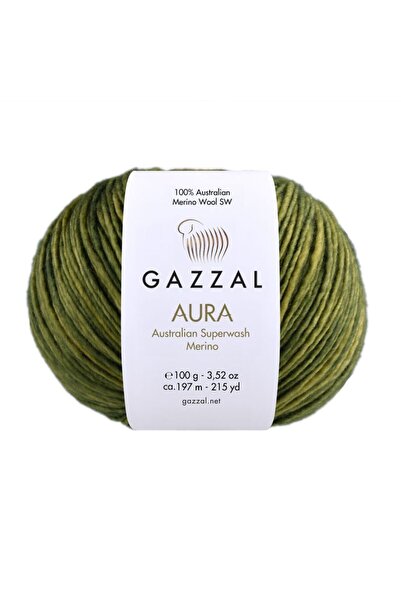 Gazzal Aura 100% Australian Merino Wool Hand Knitting Yarn 100 Gr 197 m – 1 P...