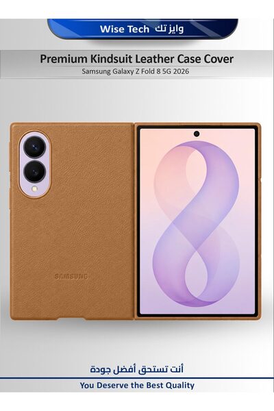 Wtech Samsung Galaxy Z Fold8 5G 2026 Kindsuit Leather Mobile Phone Case with ...