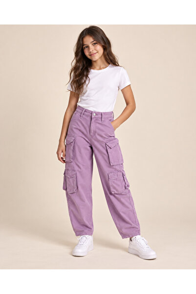 Ugly Duck Girls' Cargo Pants 8-14 Years Lila