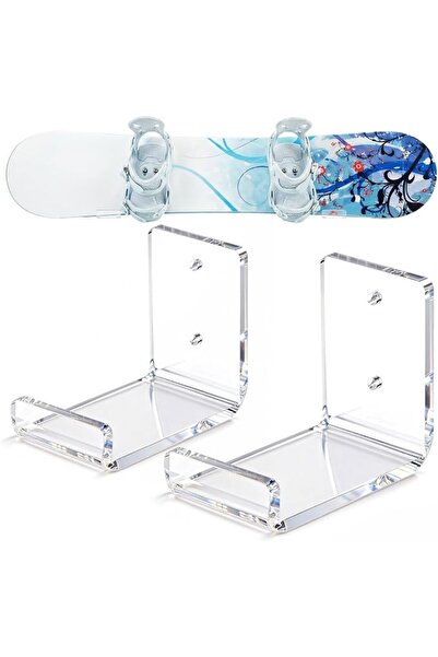 TERRIFI Horizontal Skateboard Wall Mount and Snowboard Display Rack for Skate...